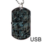 Blue town Dog Tag USB Flash (One Side)