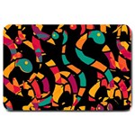 Colorful snakes Large Doormat 