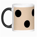 Polka Dots - Black on Pastel Brown Morph Mug