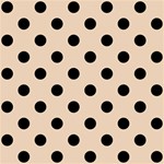 Polka Dots - Black on Pastel Brown ScrapBook Page 12  x 12 