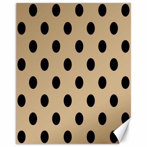 Polka Dots 10.95 x13.48  Canvas - 1