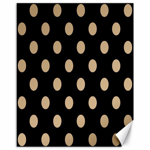 Polka Dots 10.95 x13.48  Canvas - 1