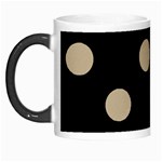 Polka Dots - Khaki Brown on Black Morph Mug