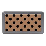 Polka Dots - Black on French Beige Memory Card Reader (Mini)