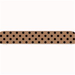 Polka Dots - Black on French Beige Small Bar Mat