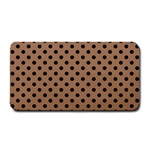 Polka Dots - Black on French Beige Medium Bar Mat