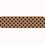 Polka Dots - Black on French Beige Medium Bar Mat