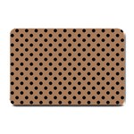 Polka Dots - Black on French Beige Small Doormat