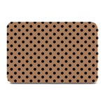 Polka Dots - Black on French Beige Plate Mat