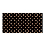 Polka Dots - French Beige on Black Satin Wrap