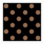 Polka Dots - French Beige on Black Medium Glasses Cloth