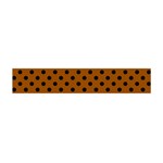 Polka Dots - Black on Brown Flano Scarf (Mini)