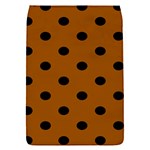 Polka Dots - Black on Brown Removable Flap Cover (S)