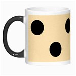 Polka Dots - Black on Peach Orange Morph Mug