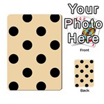 Polka Dots - Black on Peach Orange Multi-purpose Cards (Rectangle)