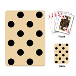 Polka Dots - Black on Peach Orange Playing Cards Single Design