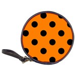 Polka Dots - Black on Orange Classic 20-CD Wallet