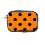 Polka Dots - Black on Orange Coin Purse