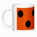 Polka Dots - Black on Safety Orange Night Luminous Mug