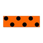 Polka Dots - Black on Safety Orange Sticker (Bumper)