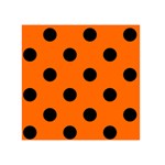 Polka Dots - Black on Safety Orange Greeting Card 5  x 7 