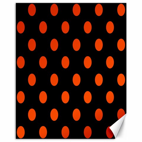 Polka Dots 10.95 x13.48  Canvas - 1