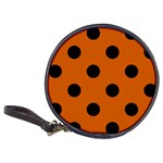 Polka Dots - Black on Burnt Orange Classic 20-CD Wallet