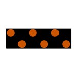 Polka Dots - Burnt Orange on Black Sticker (Bumper)