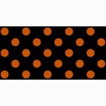 Polka Dots - Burnt Orange on Black 4  x 8  Photo Cards