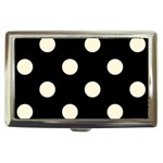 Polka Dots - Cornsilk Yellow on Black Cigarette Money Case