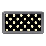 Polka Dots - Blond Yellow on Black Memory Card Reader (Mini)