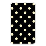 Polka Dots - Blond Yellow on Black Memory Card Reader (Rectangular)