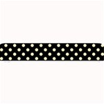 Polka Dots - Blond Yellow on Black Small Bar Mat