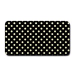 Polka Dots - Blond Yellow on Black Medium Bar Mat