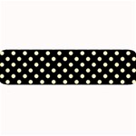 Polka Dots - Blond Yellow on Black Medium Bar Mat