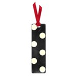 Polka Dots - Blond Yellow on Black Small Book Mark