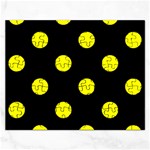 Polka Dots - Yellow on Black Jigsaw Puzzle (Rectangular)