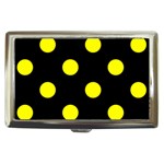 Polka Dots - Yellow on Black Cigarette Money Case