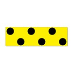 Polka Dots - Black on Canary Yellow Sticker (Bumper)