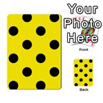 Polka Dots - Black on Canary Yellow Multi-purpose Cards (Rectangle)