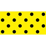 Polka Dots - Black on Canary Yellow YOU ARE INVITED 3D Greeting Card (8x4)