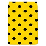 Polka Dots - Black on Gold Yellow Removable Flap Cover (S)