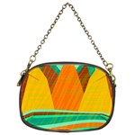 Orange and green landscape Chain Purses (Two Sides) 