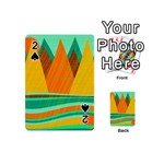 Orange and green landscape Playing Cards 54 (Mini) 