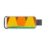 Orange and green landscape Portable USB Flash (One Side)