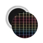 Neon plaid design 2.25  Magnets