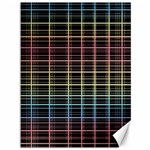 Neon plaid design Canvas 36  x 48  