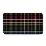 Neon plaid design Medium Bar Mats