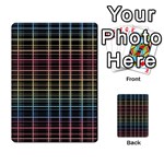 Neon plaid design Multi-purpose Cards (Rectangle) 