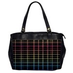 Neon plaid design Office Handbags